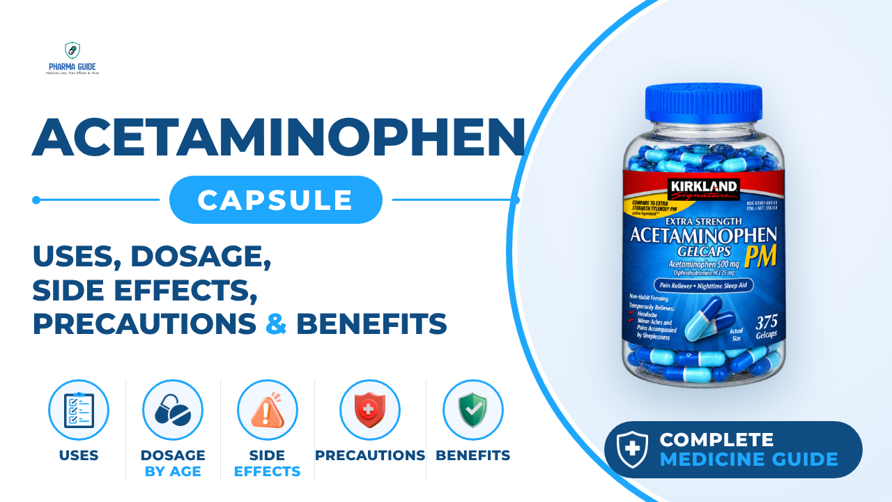 Acetaminophen Capsule: Uses, Dosage, Side Effects, Precautions and Alternates