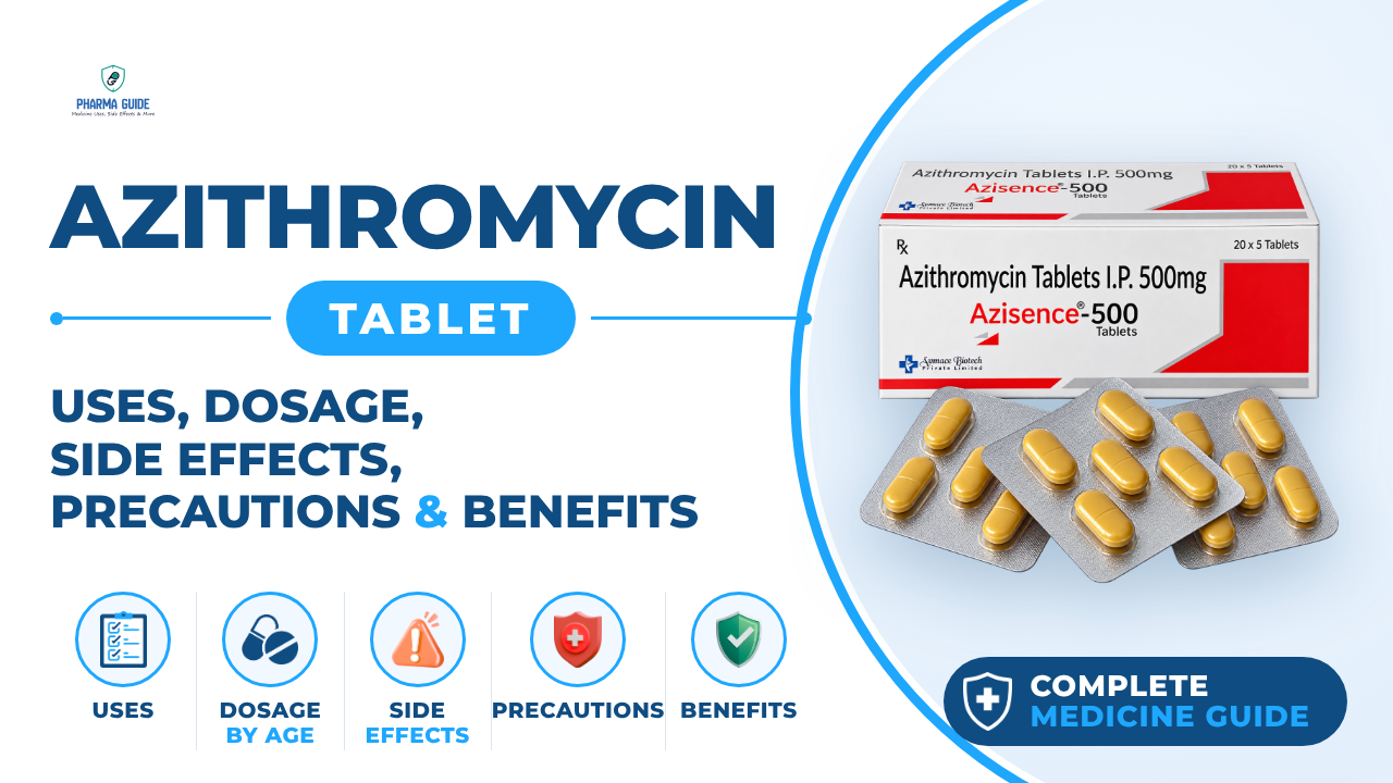Azithromycin Tablet: Uses, Dosage, Side Effects, Precautions and Alternates