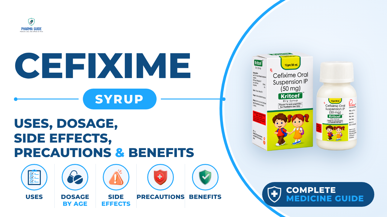 Cefixime Syrup: Uses, Dosage, Side Effects, Precautions and Alternates