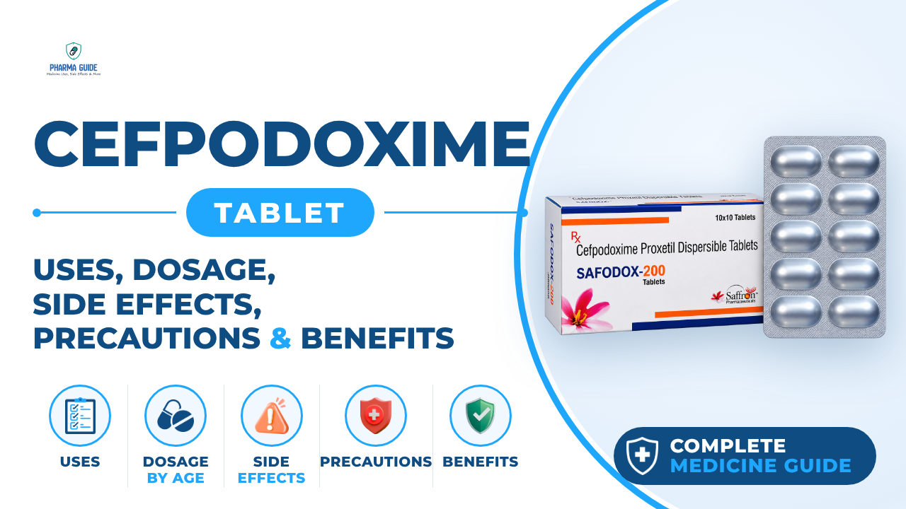 Cefpodoxime Tablet: Uses, Dosage, Side Effects, Precautions and Alternates