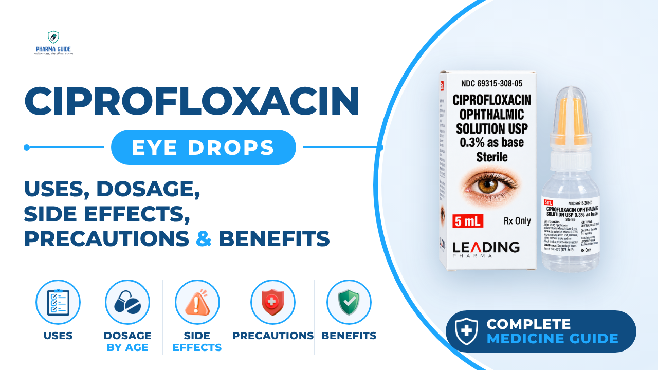 Ciprofloxacin Eye Drops: Uses, Dosage, Side Effects, Precautions and Alternates