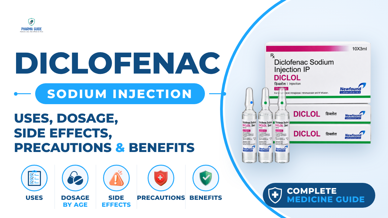 Diclofenac Sodium Injection: Uses, Dosage, Side Effects, Precautions and Alternates