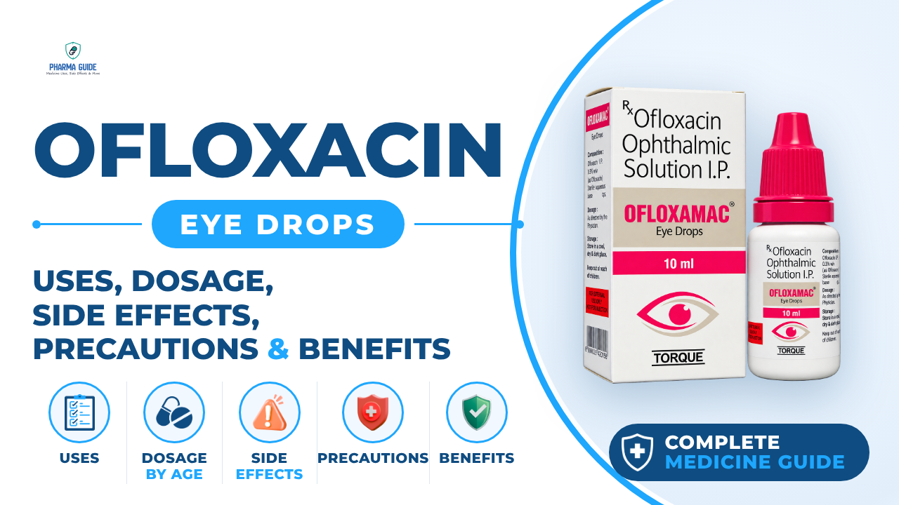 Ofloxacin Eye Drops: Uses, Dosage, Side Effects, Precautions and Alternates