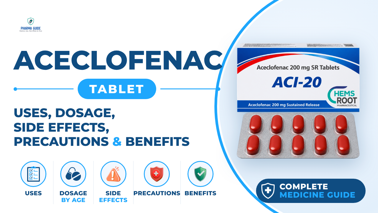 Aceclofenac Tablet: Uses, Dosage, Side Effects, Precautions and Alternates