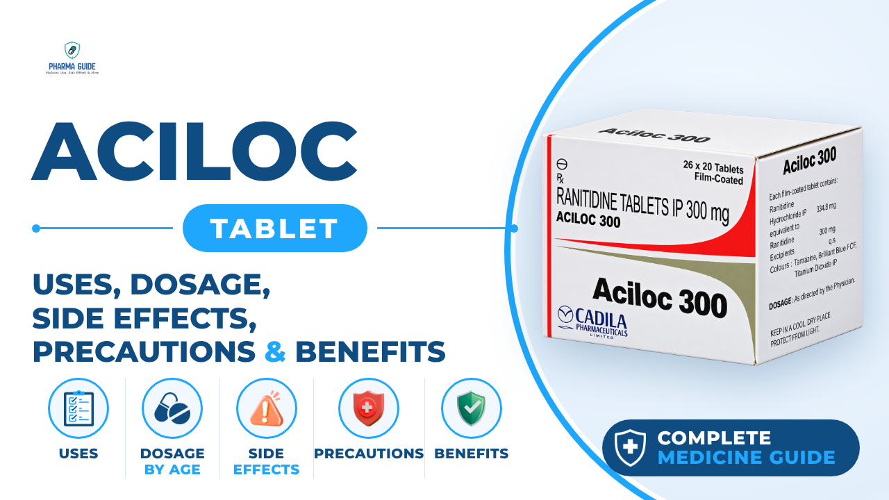 Aciloc Tablet: Uses, Dosage, Side Effects, Precautions and Alternates