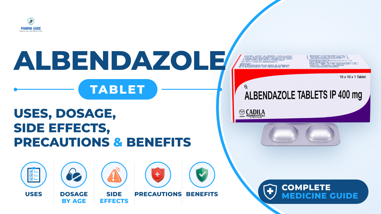 Albendazole Tablet: Uses, Dosage, Side Effects, Precautions and Alternates