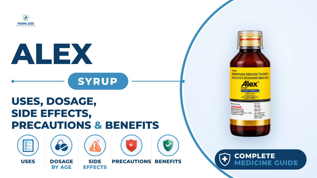 Alex Syrup: Uses, Dosage, Side Effects, Precautions and Alternates
