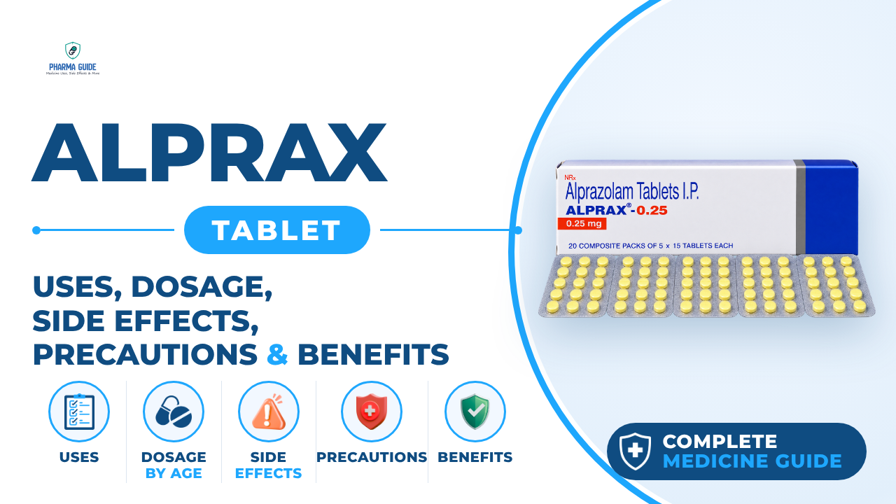 Alprax Tablet: Uses, Dosage, Side Effects, Precautions and Alternates