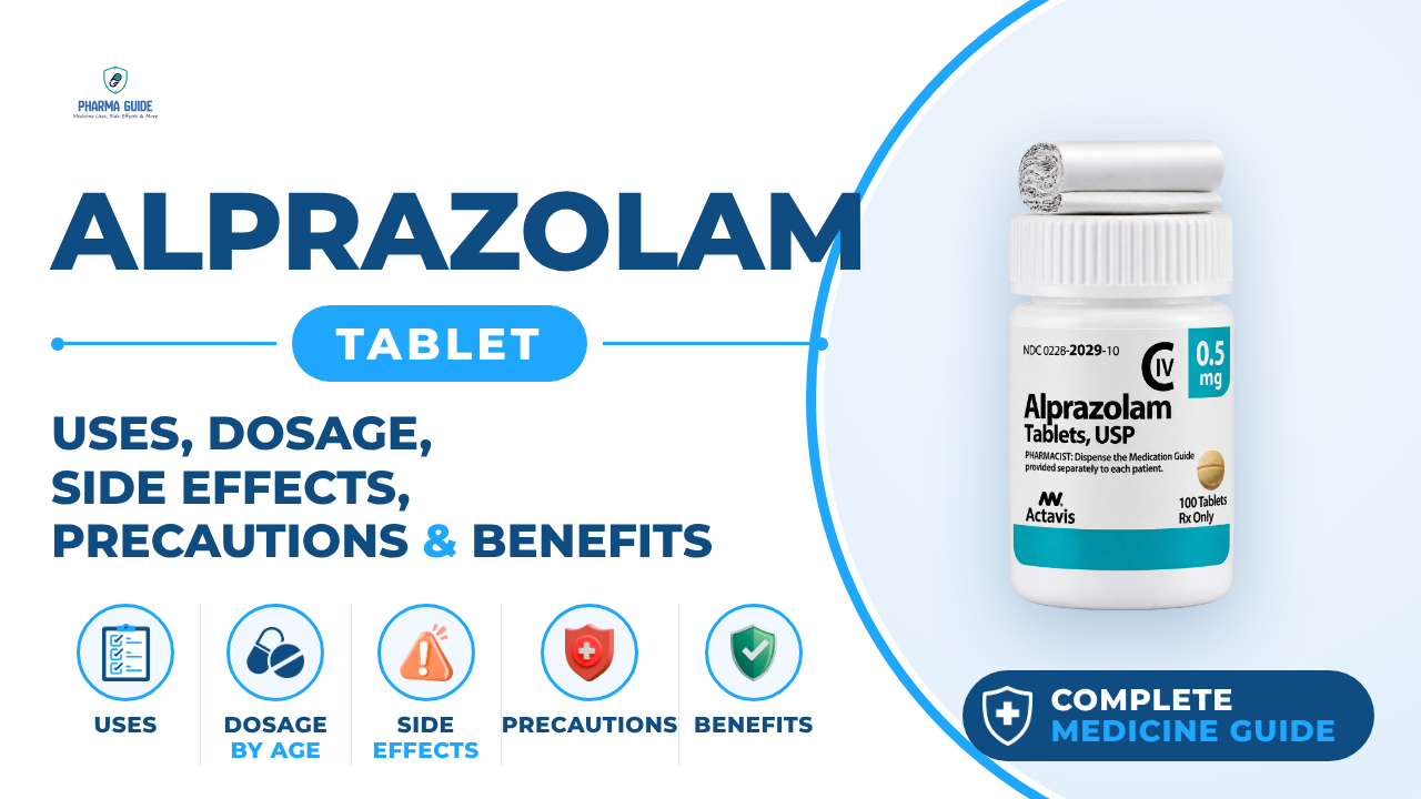 Alprazolam Tablet: Uses, Dosage, Side Effects, Precautions and Alternates