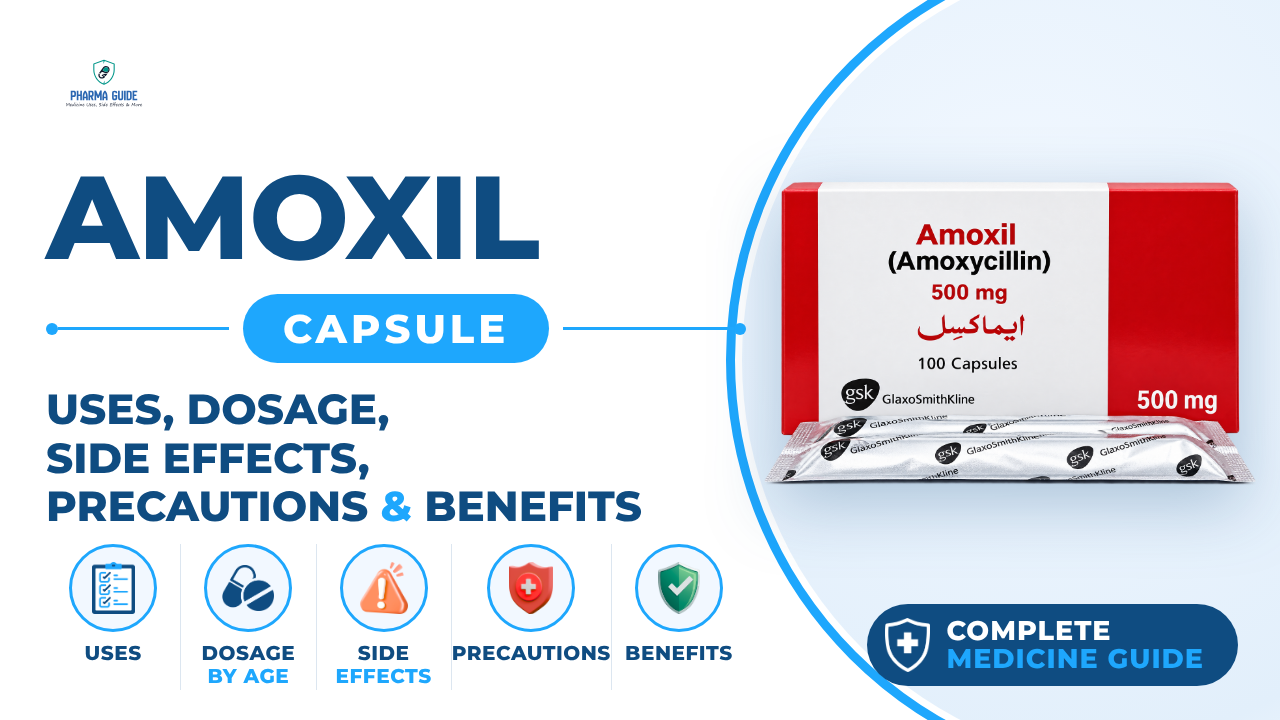 Amoxil Capsule: Uses, Dosage, Side Effects, Precautions and Alternates