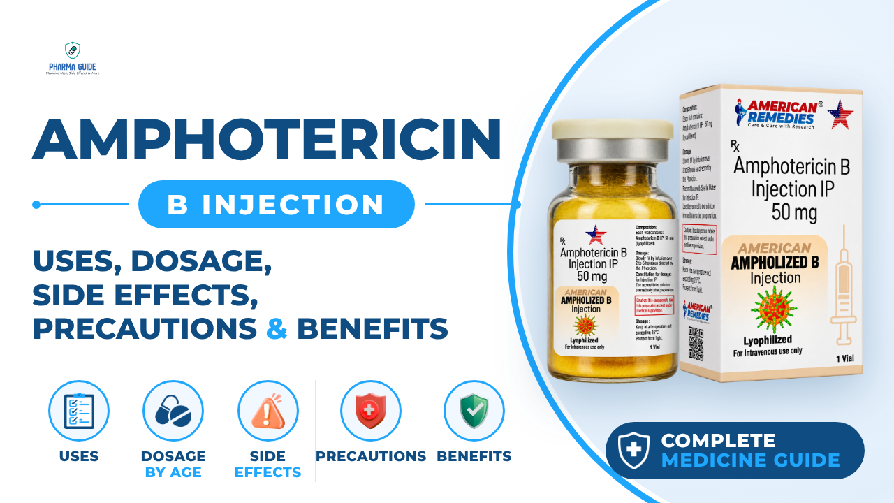 Amphotericin B Injection: Uses, Dosage, Side Effects, Precautions and Alternates