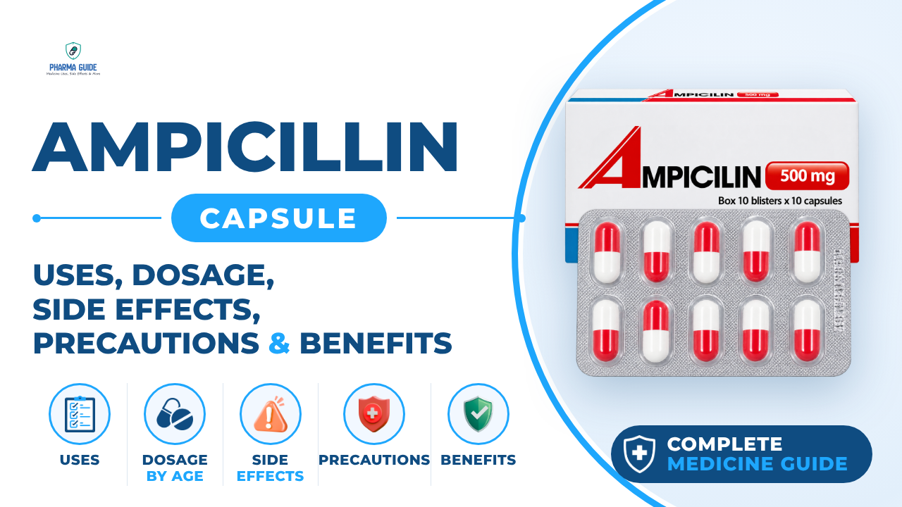 Ampicillin Capsule: Uses, Dosage, Side Effects, Precautions and Alternates