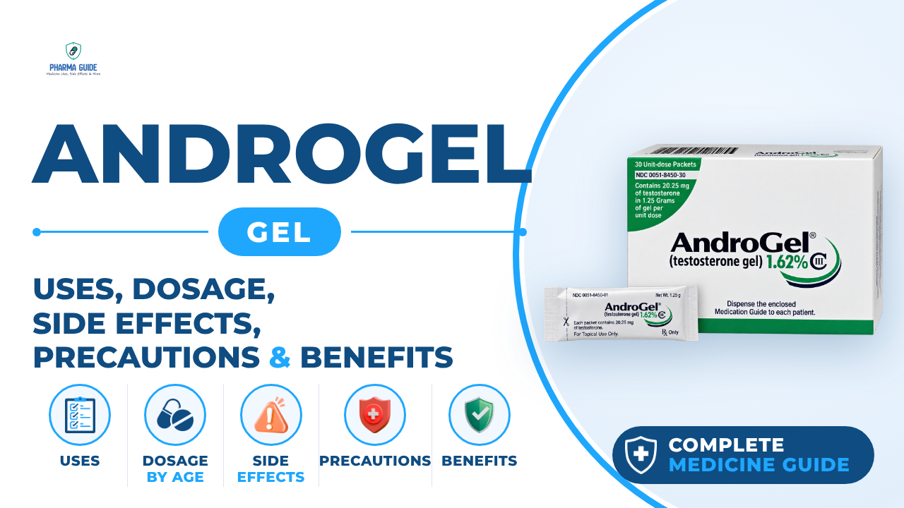 AndroGel Gel: Uses, Dosage, Side Effects, Precautions and Alternates