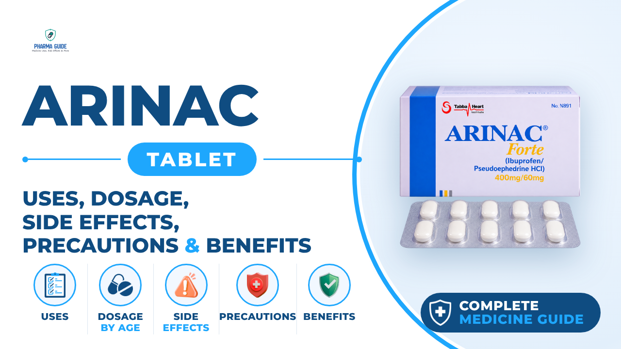 Arinac Tablet: Uses, Dosage, Side Effects, Precautions and Alternates
