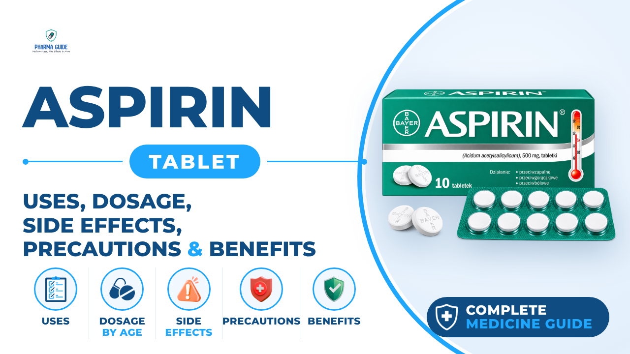 Aspirin Tablet: Uses, Dosage, Side Effects, Precautions and Alternates