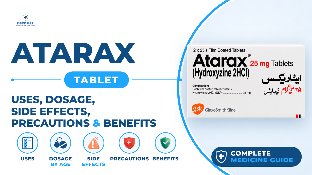 Atarax Tablet: Uses, Dosage, Side Effects, Precautions and Alternates
