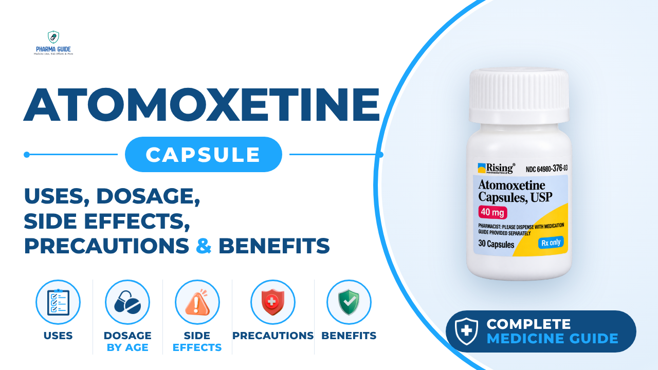 Atomoxetine Capsule: Uses, Dosage, Side Effects, Precautions and Alternates