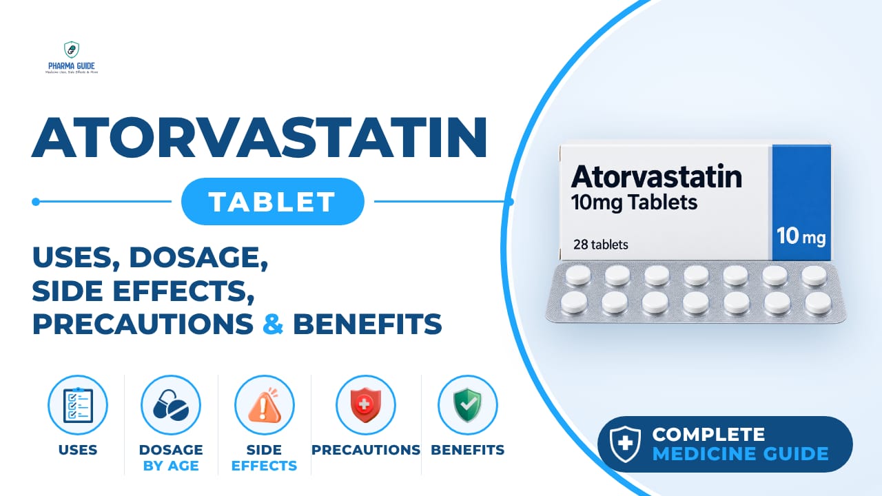 Atorvastatin Tablet: Uses, Dosage, Side Effects, Precautions and Alternates