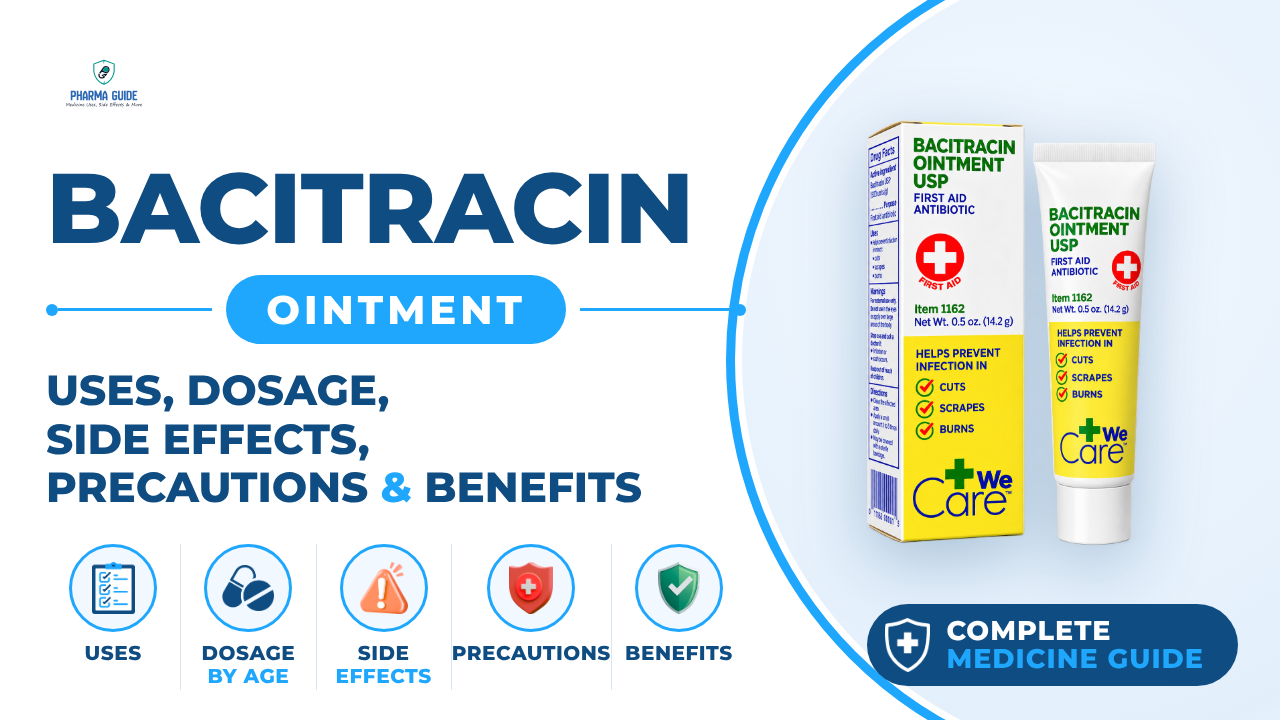 Bacitracin Ointment: Uses, Dosage, Side Effects, Precautions and Alternates