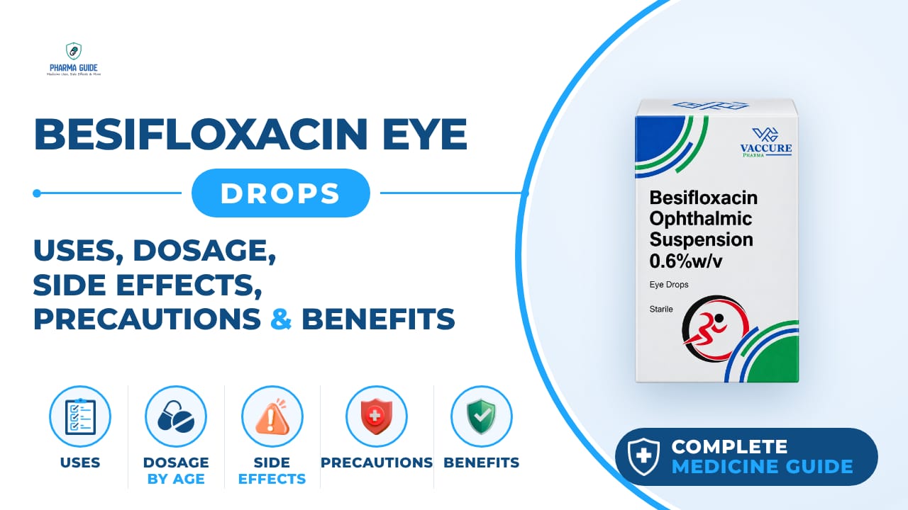 Besifloxacin Eye Drops: Uses, Dosage, Side Effects, Precautions and Alternates