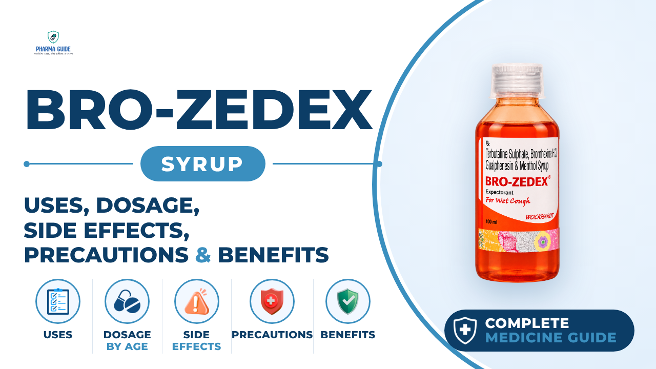 Bro-Zedex Syrup: Uses, Dosage, Side Effects, Precautions and Alternates