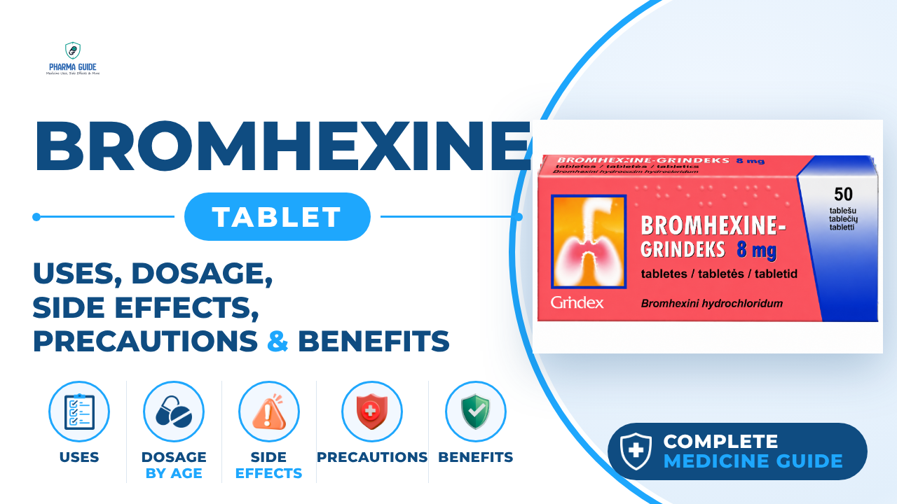 Bromhexine Tablet: Uses, Dosage, Side Effects, Precautions and Alternates