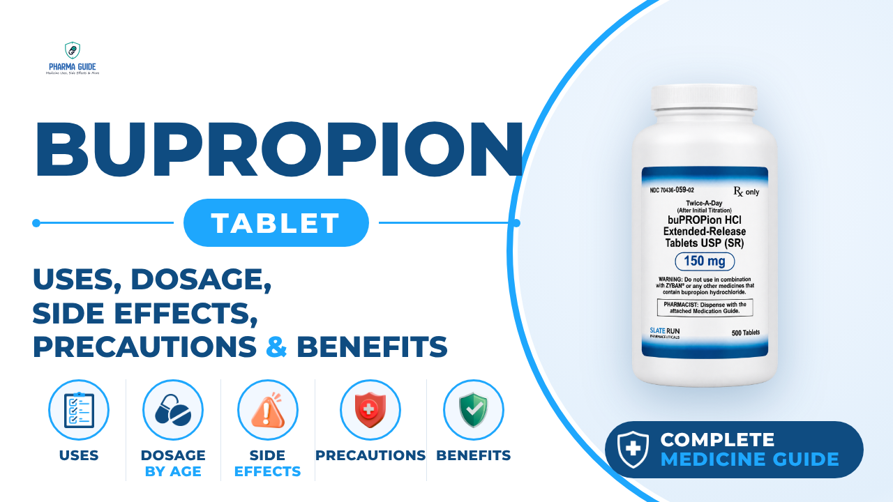 Bupropion Tablet: Uses, Dosage, Side Effects, Precautions and Alternates