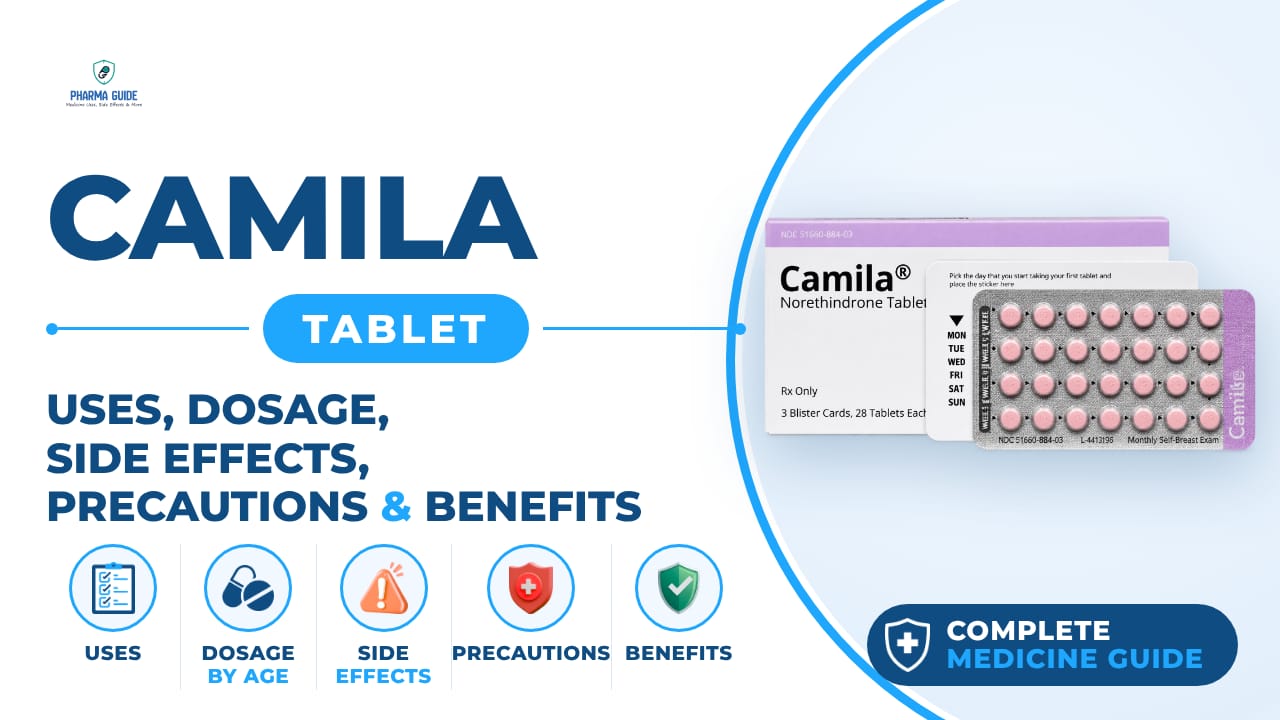 Camila Tablet: Uses, Dosage, Side Effects, Precautions and Alternates
