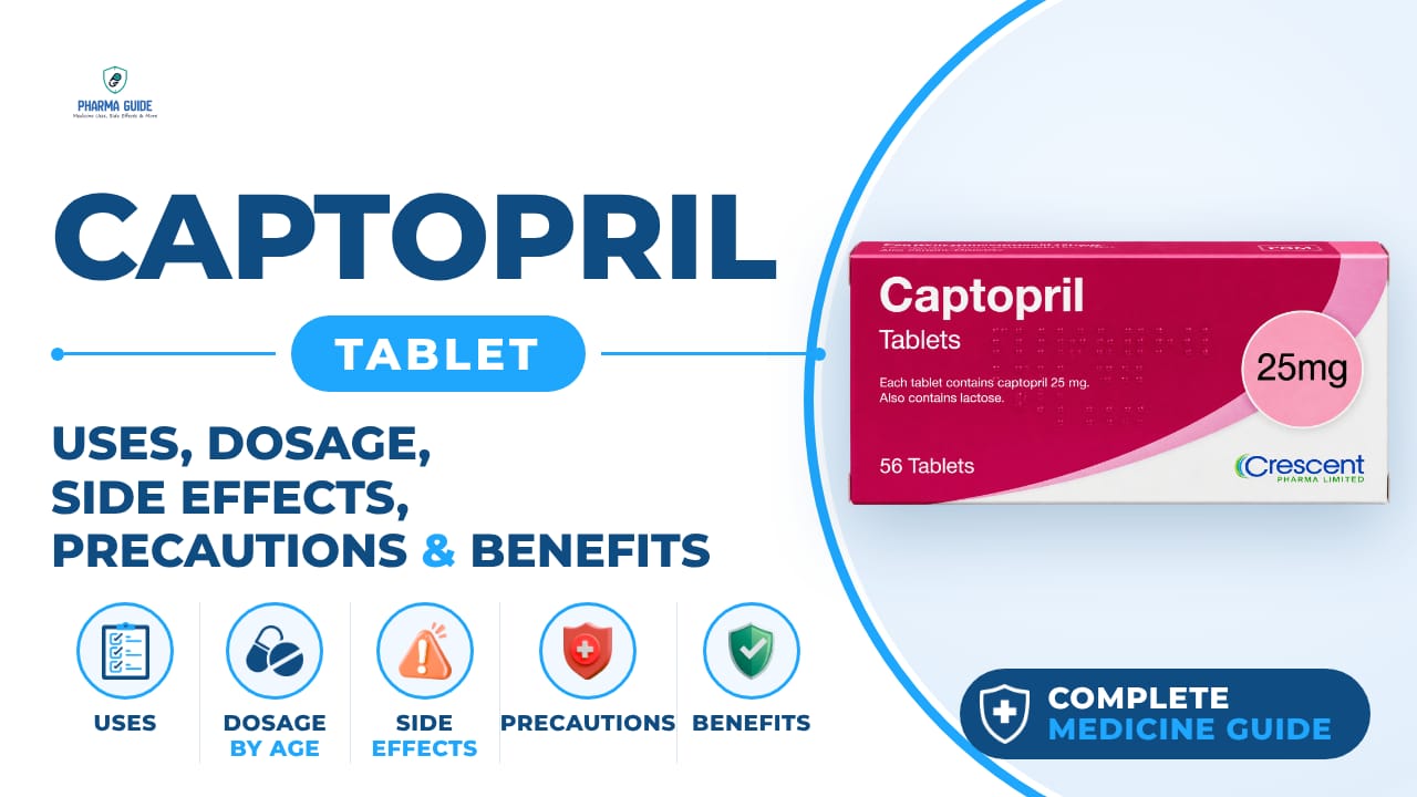 Captopril Tablet: Uses, Dosage, Side Effects, Precautions and Alternates