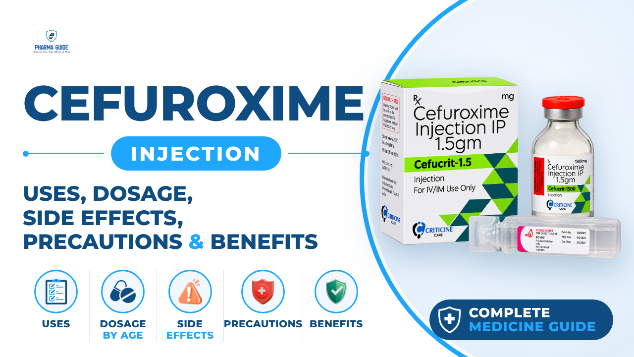 Cefuroxime Injection: Uses, Dosage, Side Effects, Precautions and Alternates