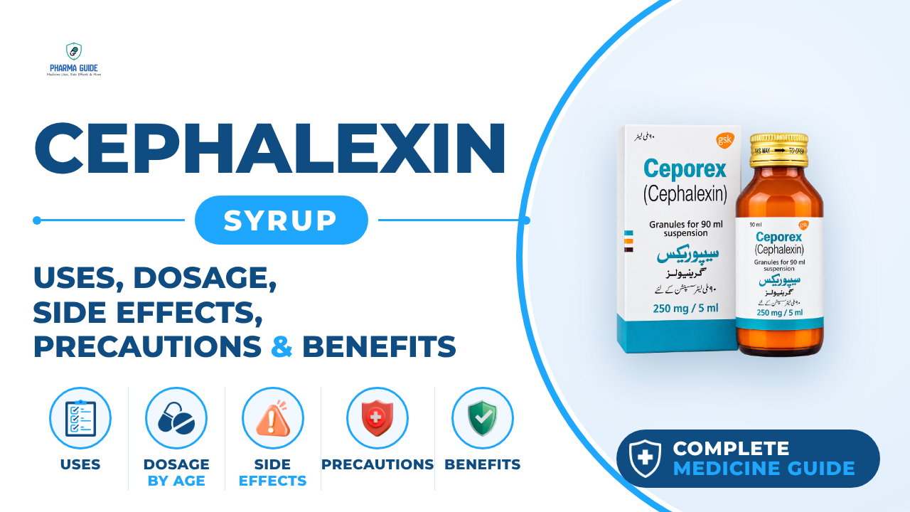 Cephalexin Syrup: Uses, Dosage, Side Effects, Precautions and Alternates