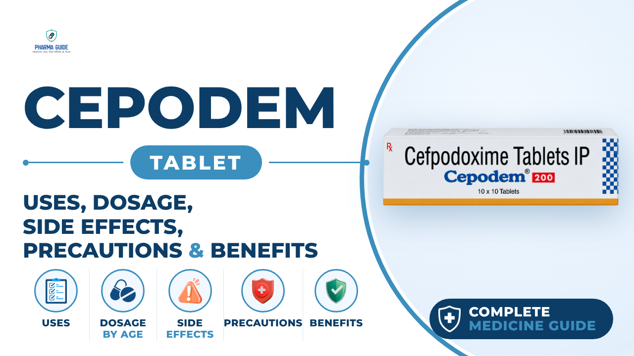 Cepodem Tablet: Uses, Dosage, Side Effects, Precautions and Alternates