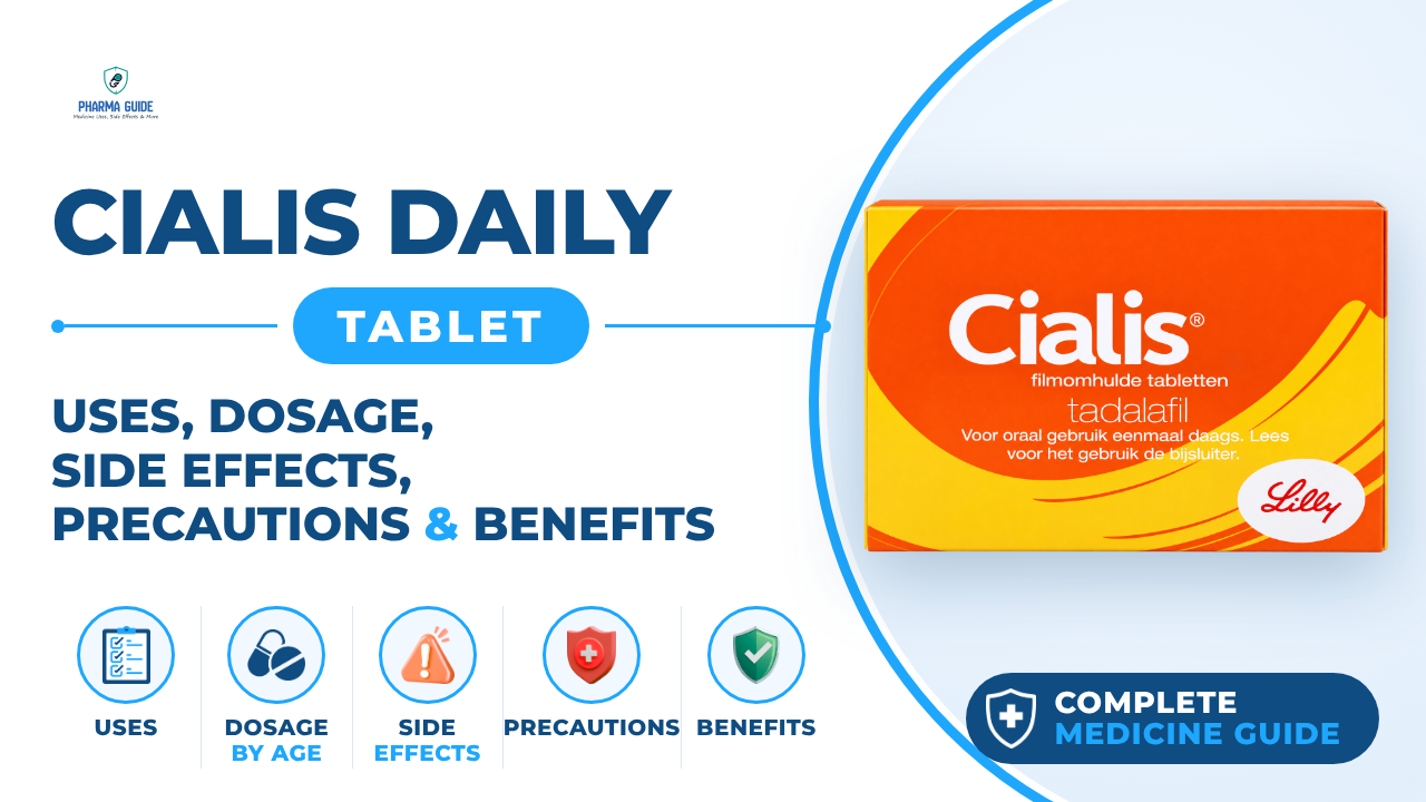 Cialis Daily Tablet: Uses, Dosage, Side Effects, Precautions and Alternates