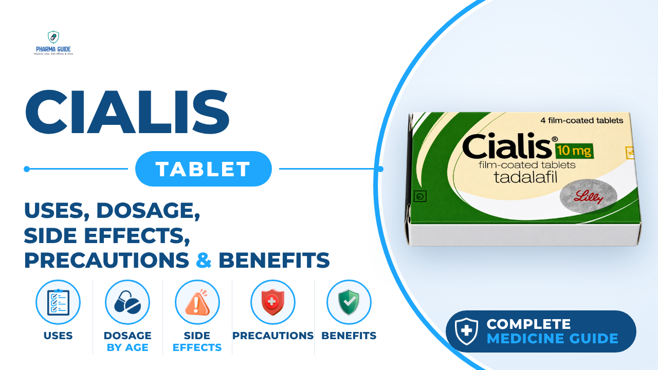 Cialis Tablet: Uses, Dosage, Side Effects, Precautions and Alternates