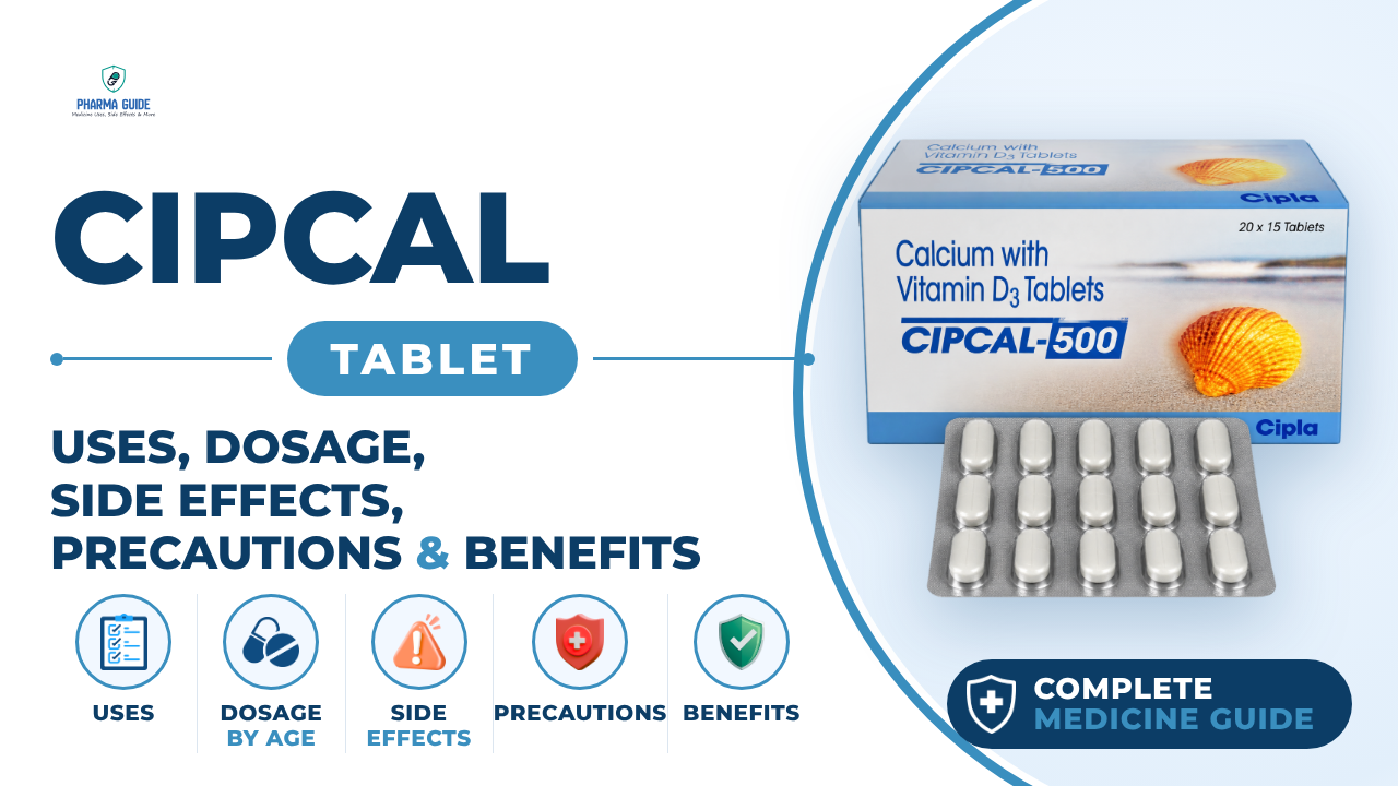 Cipcal Tablet: Uses, Dosage, Side Effects, Precautions and Alternates