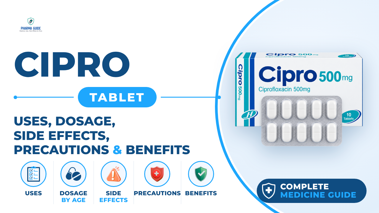 Cipro Tablet: Uses, Dosage, Side Effects, Precautions and Alternates