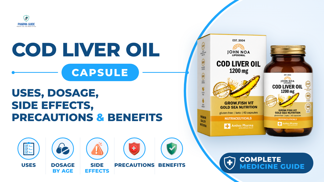 Cod Liver Oil Capsule: Uses, Dosage, Side Effects, Precautions and Alternates