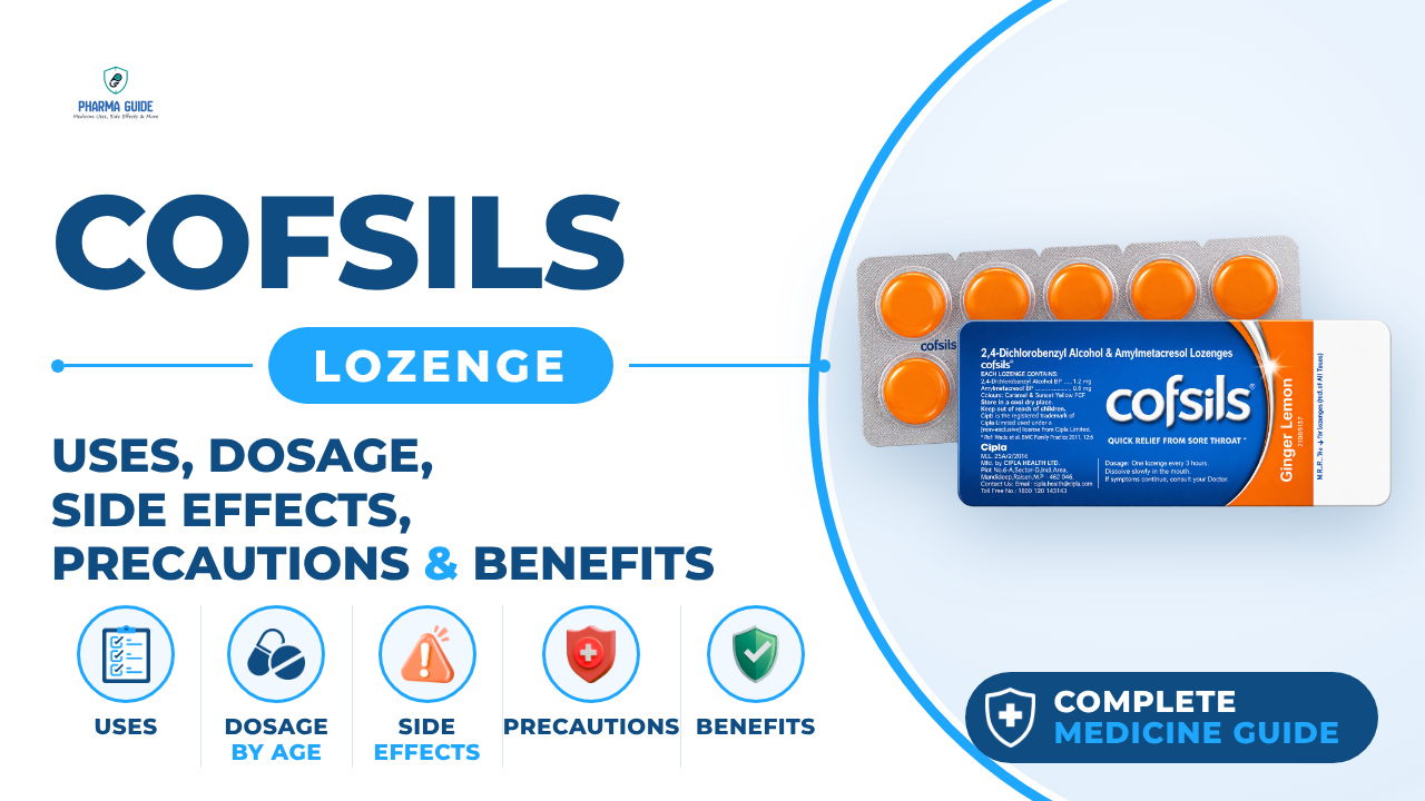 Cofsils Lozenge: Uses, Dosage, Side Effects, Precautions and Alternates