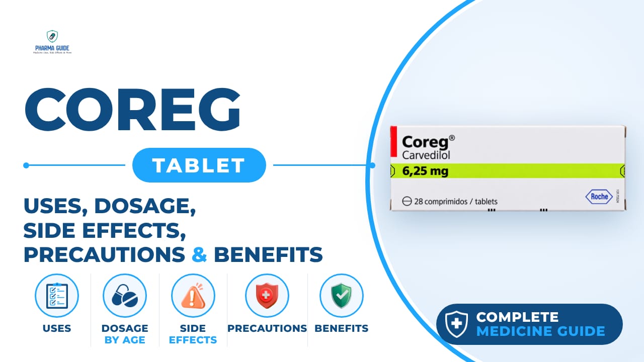 Coreg Tablet: Uses, Dosage, Side Effects, Precautions and Alternates