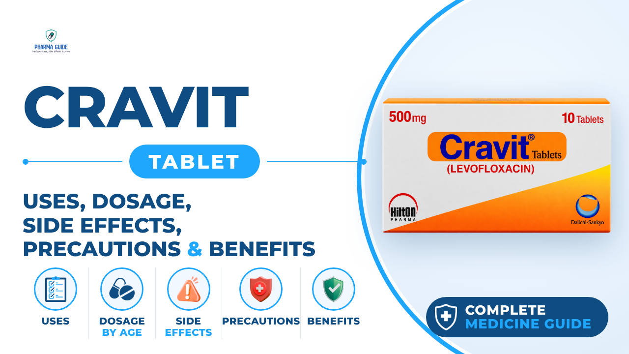 Cravit Tablet: Uses, Dosage, Side Effects, Precautions and Alternates