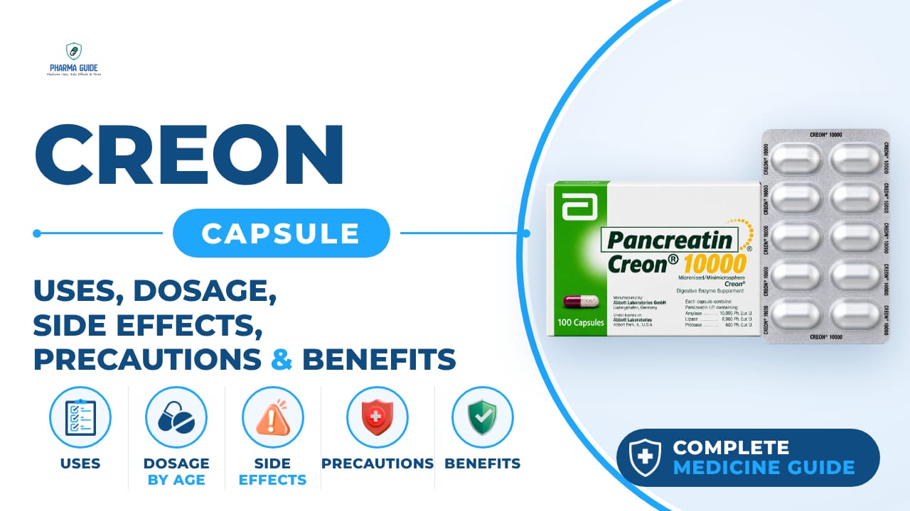 Creon Capsule: Uses, Dosage, Side Effects, Precautions and Alternates