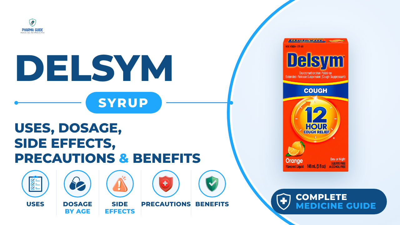 Delsym Syrup: Uses, Dosage, Side Effects, Precautions and Alternates