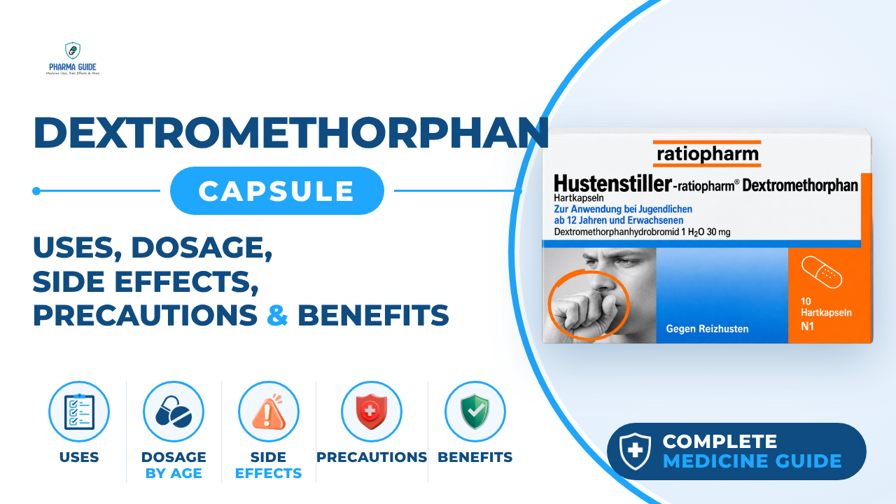Dextromethorphan Capsule: Uses, Dosage, Side Effects, Precautions and Alternates