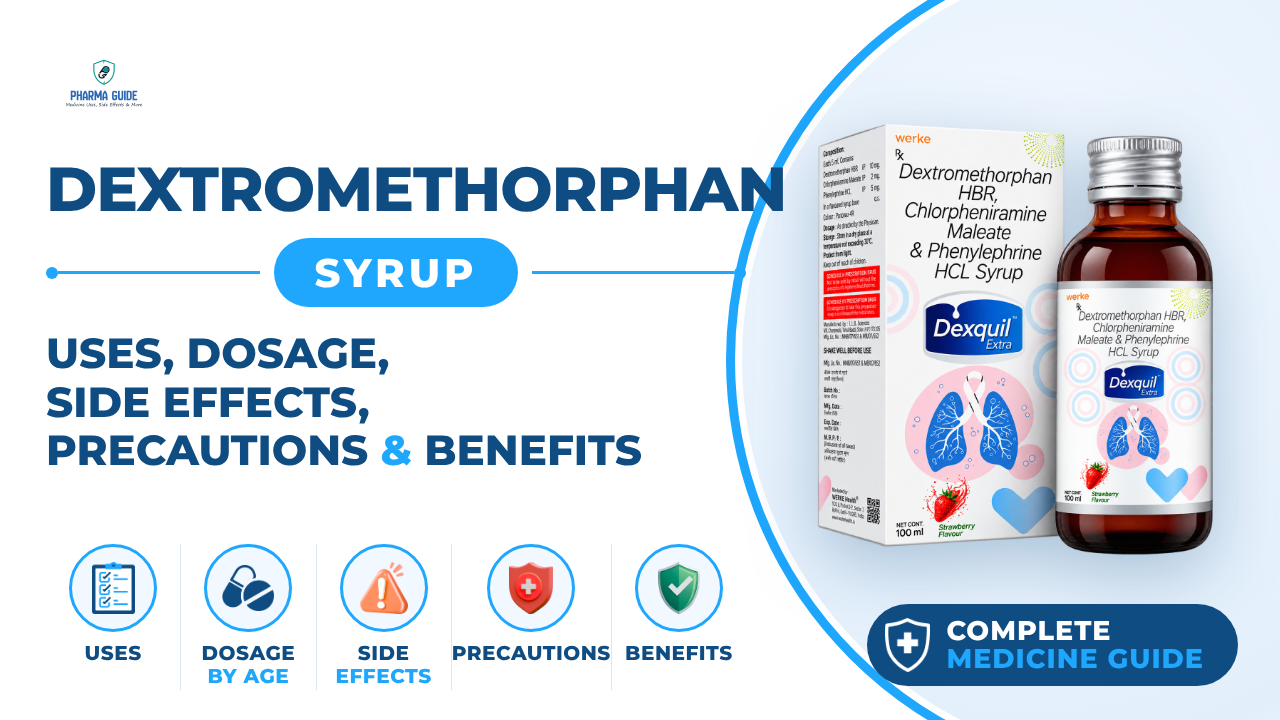 Dextromethorphan Syrup: Uses, Dosage, Side Effects, Precautions and Alternates