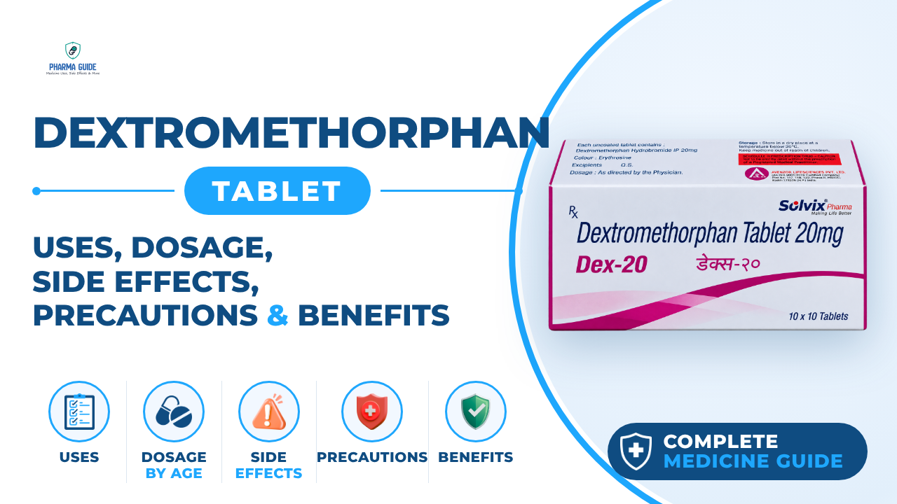 Dextromethorphan Tablet: Uses, Dosage, Side Effects, Precautions and Alternates