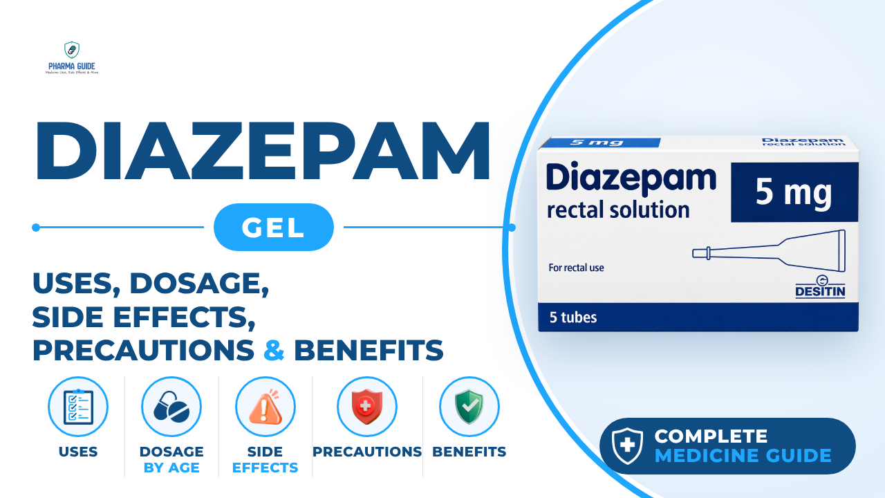 Diazepam Gel: Uses, Dosage, Side Effects, Precautions and Alternates