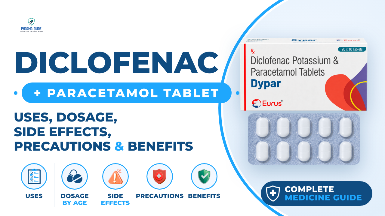 Diclofenac + Paracetamol Tablet: Uses, Dosage, Side Effects, Precautions and Alternates