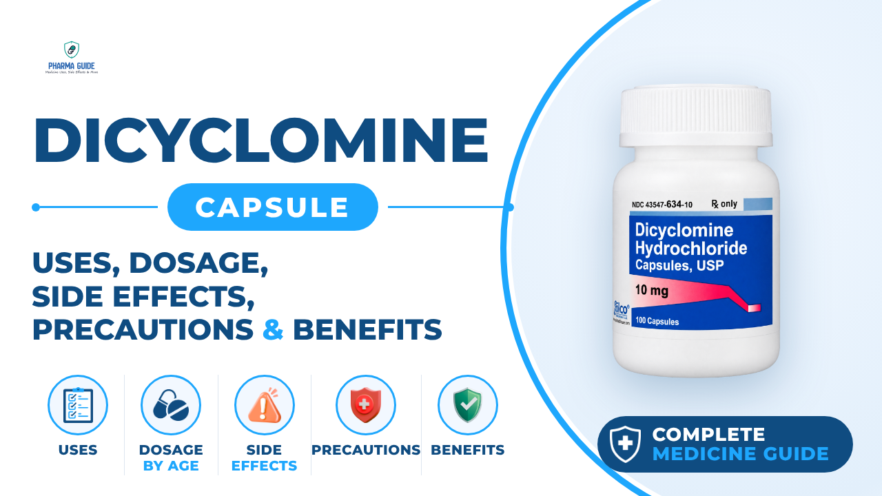 Dicyclomine Capsule: Uses, Dosage, Side Effects, Precautions and Alternates