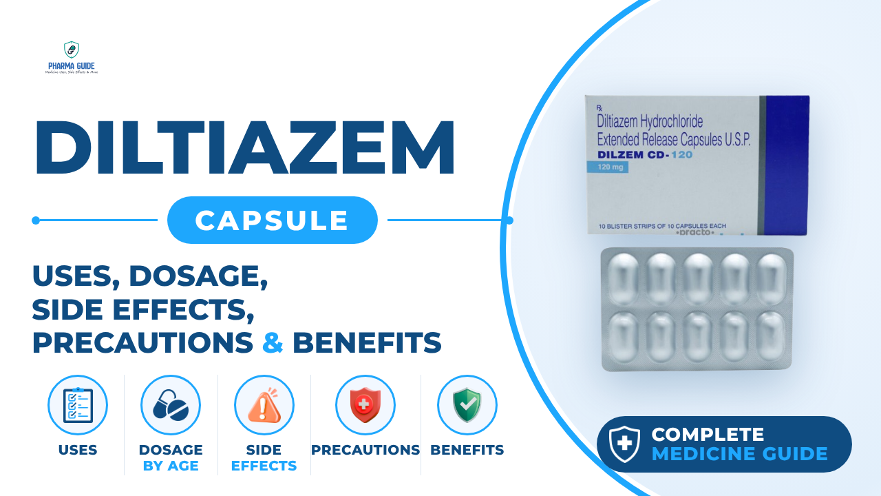 Diltiazem Capsule: Uses, Dosage, Side Effects, Precautions and Alternates