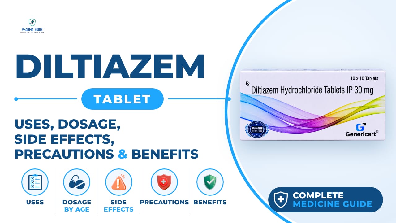 Diltiazem Tablet: Uses, Dosage, Side Effects, Precautions and Alternates